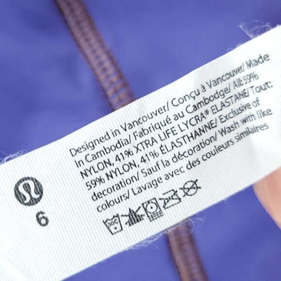 Lululemon Hike to Swim Short 6" Inseam Sz 6 Charged Indigo / Dark Oxide - Picture 6 of 16